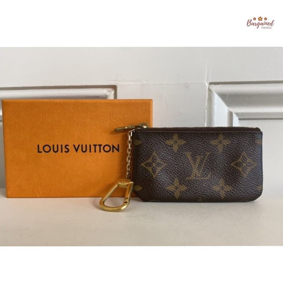 Authentic Louis Vuitton Vintage Monogram Coated Canvas Leather Coin Key Pouch - Picture 11 of 11